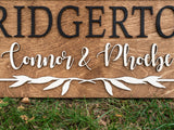 Floral Border Name Sign