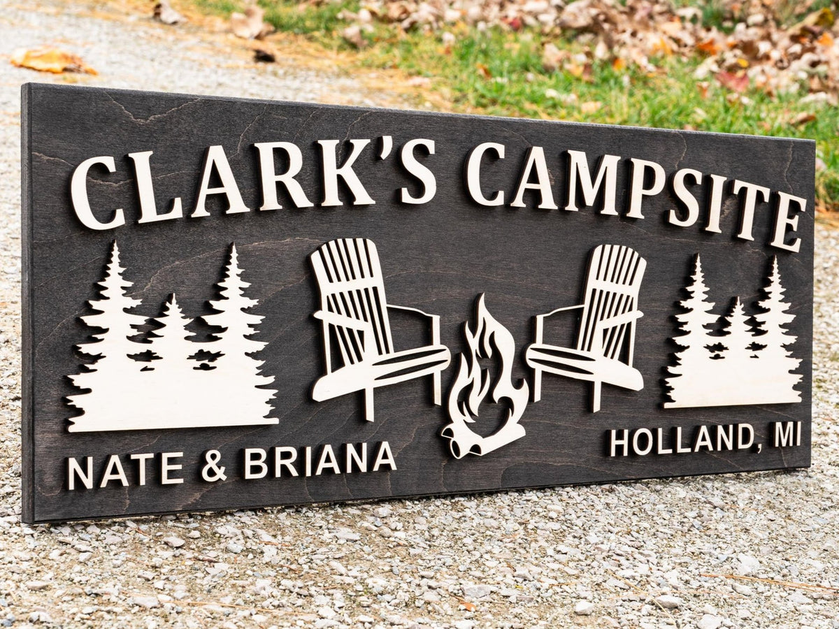 Custom Campfire Sign | Camping Sign
