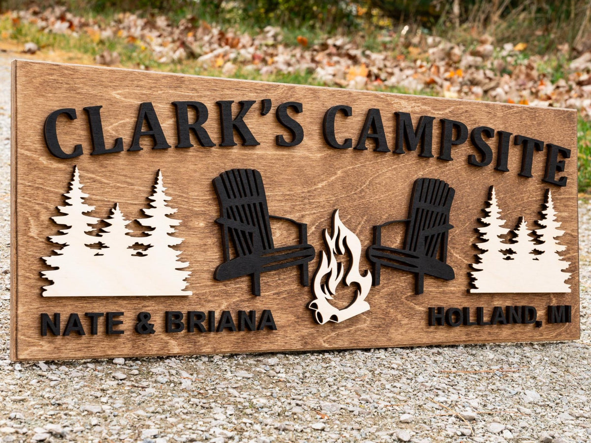 camping shop holland Custom Camping Sign | Personalized Campsite Decor