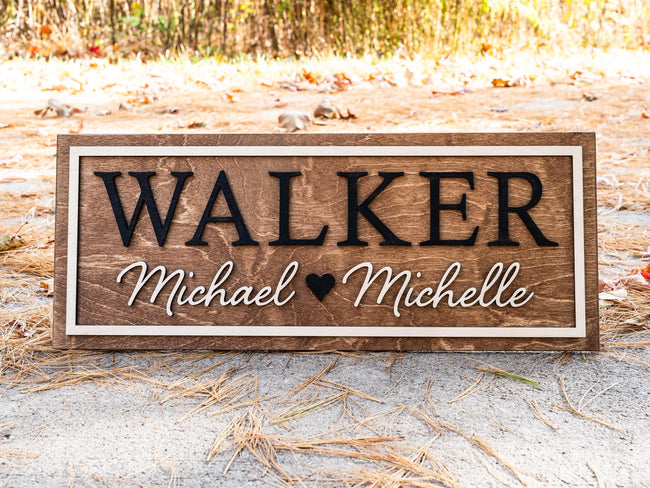 Couples Heart Name Sign