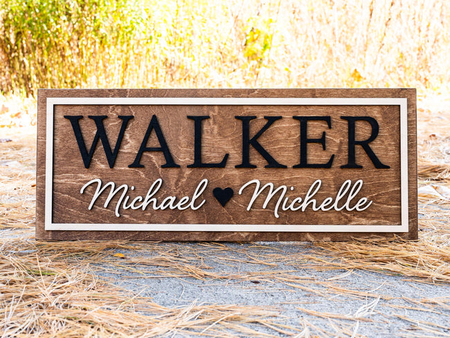 Couples Heart Name Sign