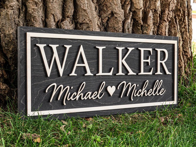 Couples Heart Name Sign