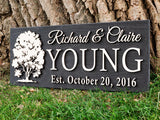 Name Sign with Tree
