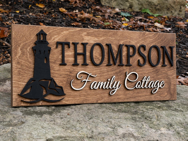 Light House Name Sign