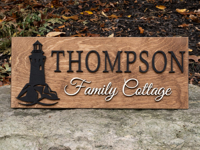 Light House Name Sign