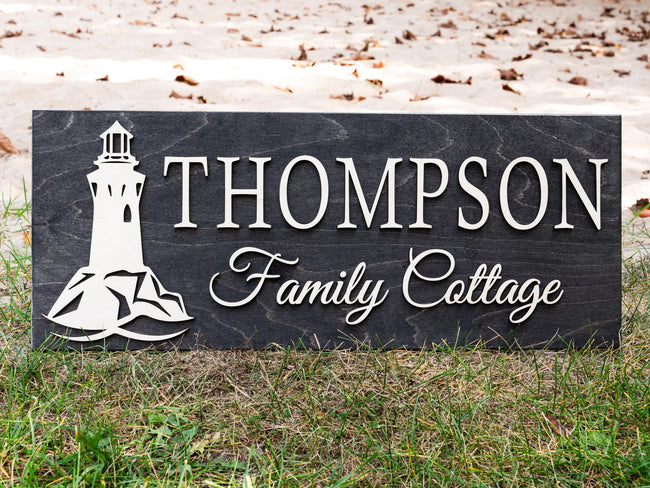 Light House Name Sign
