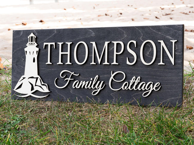 Light House Name Sign