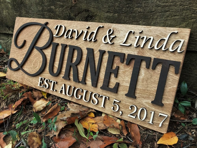 Personalized Family Name Sign