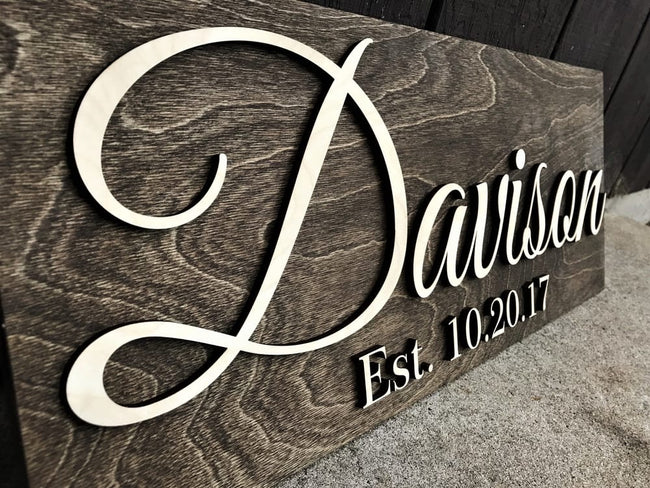 Personalized Wood Sign