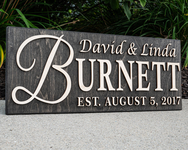 Custom Last Name Sign