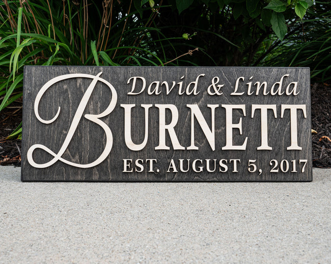Custom Last Name Sign