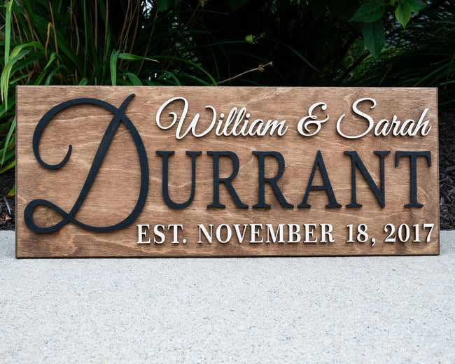 Family Last Name Sign
