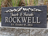 Mountains Name Sign