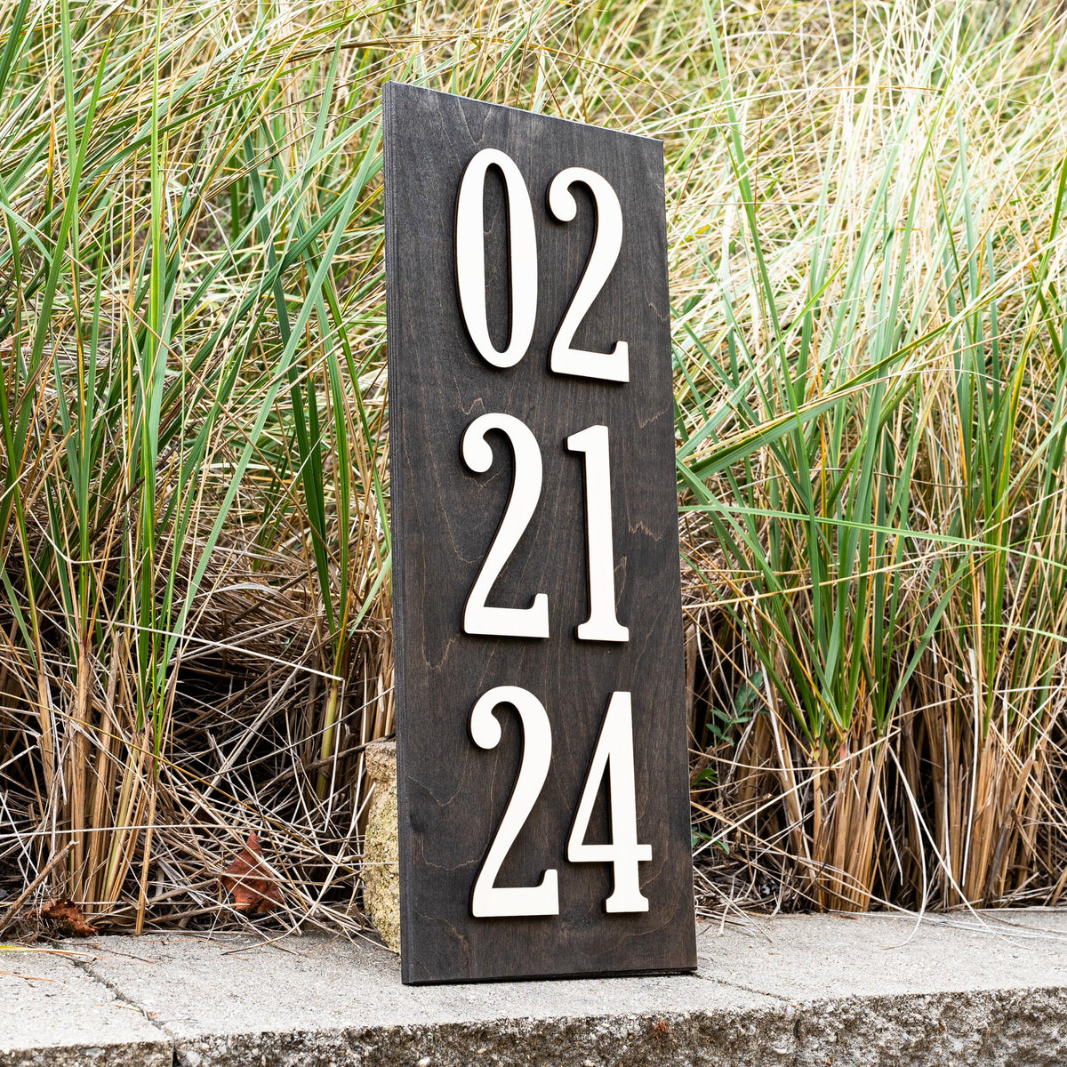 Personalized Wedding Date | Custom Wooden Signs | Anniversary Gift ...
