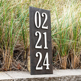 Vertical Established Date Sign