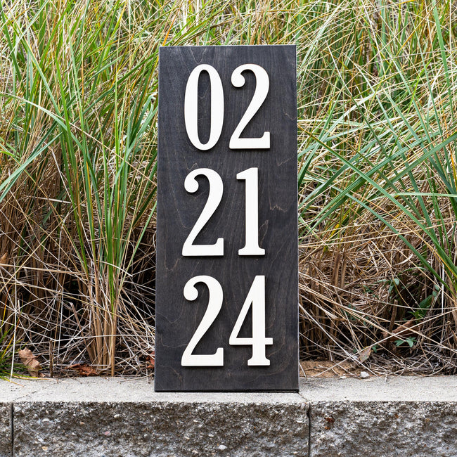 Date Format When Sign Personalized Wedding Date | Custom Wooden Signs | Anniversary Gift ...