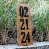 Vertical Established Date Sign