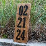 Vertical Established Date Sign