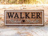 Couples Heart Name Sign