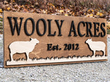 Farm Sheep Name Sign