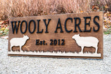 Farm Sheep Name Sign