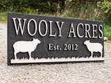 Farm Sheep Name Sign