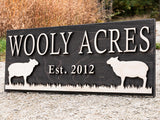 Farm Sheep Name Sign