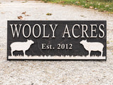 Farm Sheep Name Sign