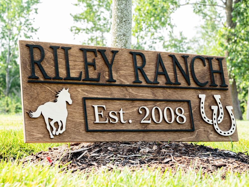 Custom Ranch Signs | Personalized Farm Gift | Ranch Decor | Farm Decor ...
