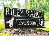 Ranch Horse Sign