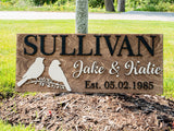 Romantic Love Birds Sign