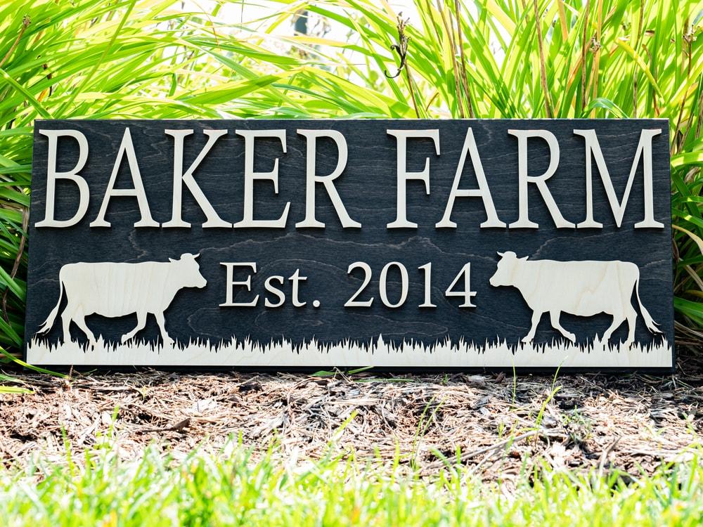 Custom Farm Signs | Personalized Farm Gift | Ranch Decor | Farm Decor ...