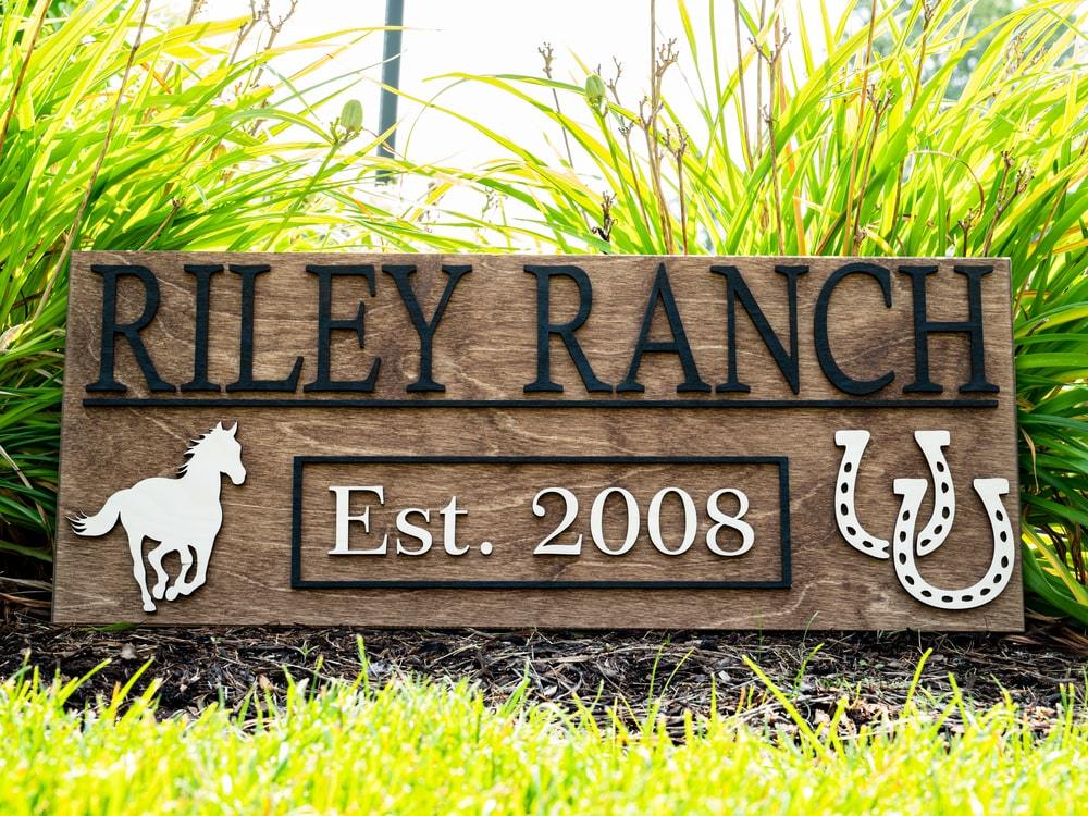Custom Ranch Signs | Personalized Farm Gift | Ranch Decor | Farm Decor ...