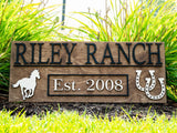 Ranch Horse Sign