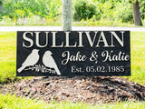 Romantic Love Birds Sign