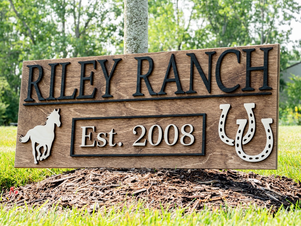 Custom Ranch Signs | Personalized Farm Gift | Ranch Decor | Farm Decor ...