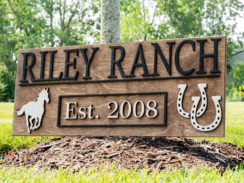 Design My Ranch Sign Custom Ranch Signs | Personalized Farm Gift | Ranch Decor | Farm Decor ...