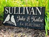 Romantic Love Birds Sign