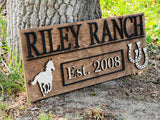 Ranch Horse Sign